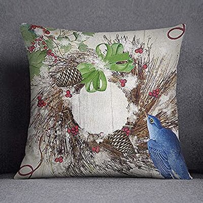 Bonamaison Decorative Cushion Cover, Cotton Polyester, Multicolor, 45X45 Bonamaison Decorative Cushion Cover, Cotton Polyester, Multicolor, 45X45