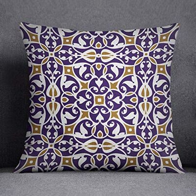 Bonamaison Decorative Cushion Cover, Cotton Polyester, Multicolor, 45X45 Bonamaison Decorative Cushion Cover, Cotton Polyester, Multicolor, 45X45