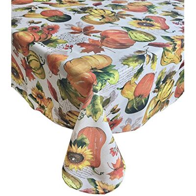 Elrene Home Fashions Grateful Season Fall Printed Fabric Tablecloth, 60 in x 120, Multi Elrene Home Fashions Grateful Season Fall Printed Fabric Tablecloth, 60 in x 120, Multi