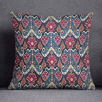 Bonamaison Decorative Cushion Cover, Cotton Polyester, Multicolor, 45x45 Bonamaison Decorative Cushion Cover, Cotton Polyester, Multicolor, 45x45