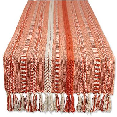 DII Table Runner Collection, Cotton, Vintage Red, 15x108 (15x113, Fringe Included) DII Table Runner Collection, Cotton, Vintage Red, 15x108 (15x113, Fringe Included)