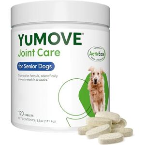 YuMOVE Senior Dog Joint Supplement, Essential Hip & Joint Support for Older Dogs with Glucosamine, Chondroitin, Green Lipped Mussel, Aged 8+, 120 Tablets, Packaging May Vary YuMOVE Senior Dog Joint Supplement, Essential Hip & Joint Support for Older Dogs with Glucosamine, Chondroitin, Green Lipped Mussel, Aged 8+, 120 Tablets, Packaging May Vary