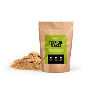 iQuatics Perfectly Balanced Tropical Fish Food Flakes with added Vitamins and Minerals -15G
