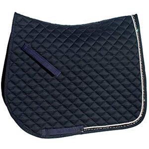 Rhinegold Elite Diamante Trim Saddle Cloth, Full, Navy Rhinegold Elite Diamante Trim Saddle Cloth, Full, Navy