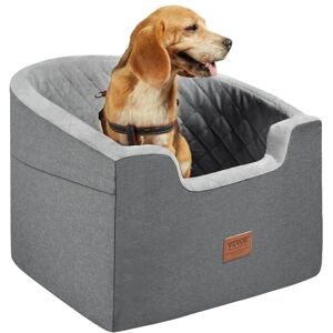 VEVOR Dog Car Seat, Waterproof Dog Booster Seat for Car with a Storage Pocket, Clip-On Safety Leash and Sponge Filling, Pet Bed for Small & Medium Dogs up to 55lbs, Gray VEVOR Dog Car Seat, Waterproof Dog Booster Seat for Car with a Storage Pocket, Clip-On Safety Leash and Sponge Filling, Pet Bed for Small & Medium Dogs up to 55lbs, Gray