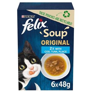 Felix - Soup Wet Cat Food - 6x48g Pouches Cat Food Felix - Soup Wet Cat Food - 6x48g Pouches Cat Food