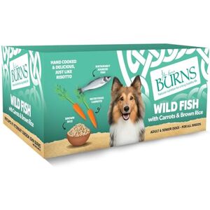 Burns - Organic Wet Dog Food 12 x 150g - Wild Fish with Carrots - Dog Food Burns - Organic Wet Dog Food 12 x 150g - Wild Fish with Carrots - Dog Food