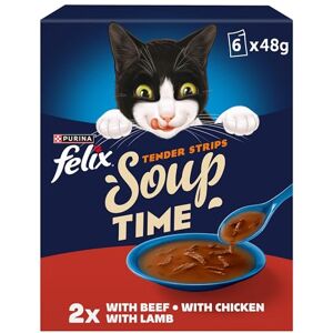 Felix - Soup Tender Strips Farm Selection - 6x48g - Cat Food Felix - Soup Tender Strips Farm Selection - 6x48g - Cat Food