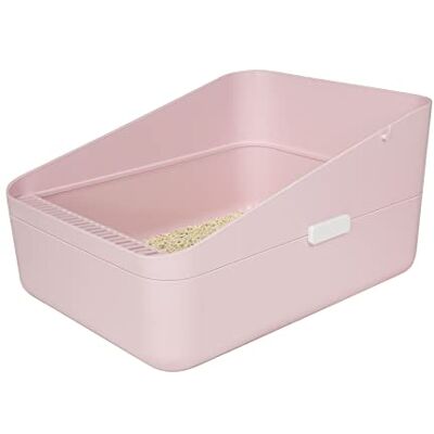 Sfozstra Open Litter Box,Prevent Sand Leakage, Durable High Side Sifting Litter Box for Small Cats,Secure and Odor Litter Box, Removable Litter Box, Easy to Clean (Pink M) Sfozstra Open Litter Box,Prevent Sand Leakage, Durable High Side Sifting Litter Box for Small Cats,Secure and Odor Litter Box, Removable Litter Box, Easy to Clean (Pink M)