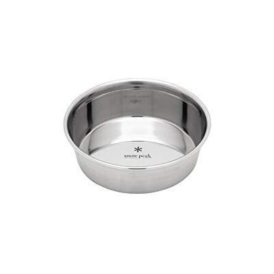 Snow Peak Unisex's Dog Bowl-Stainless Steel, Unset, Large Snow Peak Unisex's Dog Bowl-Stainless Steel, Unset, Large