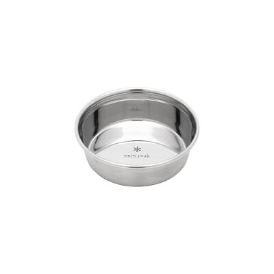 Snow Peak Dog Bowl SS, Stainless Steel, 260ml, Lightweight bowl for home, camping & outdoors Snow Peak Dog Bowl SS, Stainless Steel, 260ml, Lightweight bowl for home, camping & outdoors