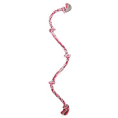 Mammoth Pet Products Mammoth Flossy Chews Color 5 Knot Rope Tug – Premium Cotton-Poly Tug Toy for Dogs – Interactive Dog Rope Toy – Tug Dog Chew Toy for Large X-Large Dogs Super XL 72” Mammoth Pet Products Mammoth Flossy Chews Color 5 Knot Rope Tug – Premium Cotton-Poly Tug Toy for Dogs – Interactive Dog Rope Toy – Tug Dog Chew Toy for Large X-Large Dogs Super XL 72”