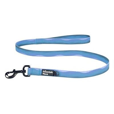 Mountain Paws Waterproof Nylon Dog Lead, 1.15m Heavy Duty Long Leash, Soft PVC Grip, Anti-Odour and Wipe Clean, Blue Mountain Paws Waterproof Nylon Dog Lead, 1.15m Heavy Duty Long Leash, Soft PVC Grip, Anti-Odour and Wipe Clean, Blue
