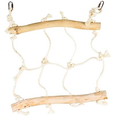 duvoplus Java Wood Climbing Net S, 40 x 35 x 3 cm, Brown duvoplus Java Wood Climbing Net S, 40 x 35 x 3 cm, Brown