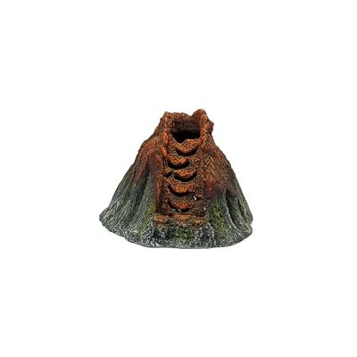 CLASSIC Small Volcano Aquarium Ornament with LED Lighting & Airstone – Bubbling Fish Tank Decoration – 150x115x110mm CLASSIC Small Volcano Aquarium Ornament with LED Lighting & Airstone – Bubbling Fish Tank Decoration – 150x115x110mm