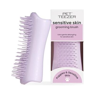 Pet Teezer Tangle Teezer Puppy Grooming Brush Short, Medium Hair Soft Bristles to Detangle Knots Lilac Pet Teezer Tangle Teezer Puppy Grooming Brush Short, Medium Hair Soft Bristles to Detangle Knots Lilac