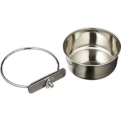 Arquivet Feeding Bowl Stainless Steel Parrot with Popcorn 280 ml Arquivet Feeding Bowl Stainless Steel Parrot with Popcorn 280 ml