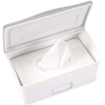 Ubbi Pet Wipes Dispenser, Grooming Wet Wipes Contianer for Dogs and Cats, Moisture Locking Wipes Dispenser, White Ubbi Pet Wipes Dispenser, Grooming Wet Wipes Contianer for Dogs and Cats, Moisture Locking Wipes Dispenser, White