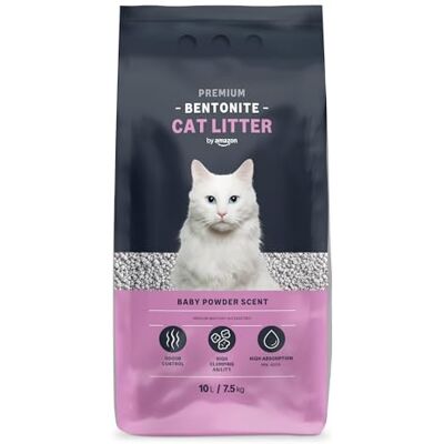 by Amazon Bentonite Premium Cat Litter Baby Powder Scent, 10L (Pack of 1) (Previously a Lifelong brand, same product) by Amazon Bentonite Premium Cat Litter Baby Powder Scent, 10L (Pack of 1) (Previously a Lifelong brand, same product)
