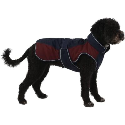 Flamingo WINTER COAT EISBERG DARK BLUE/BURGUNDY 55CM Flamingo WINTER COAT EISBERG DARK BLUE/BURGUNDY 55CM