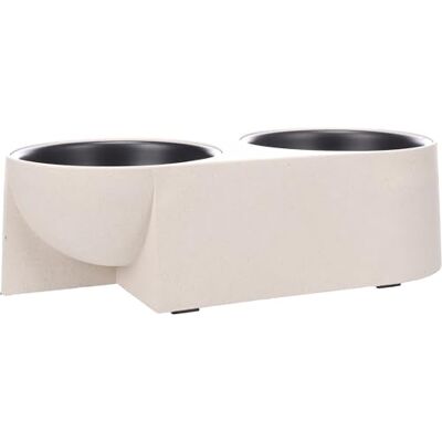 Flamingo FEEDING BOWL DUO DINNER KANA BEIGE 35,5x16CM 2x750ML Flamingo FEEDING BOWL DUO DINNER KANA BEIGE 35,5x16CM 2x750ML