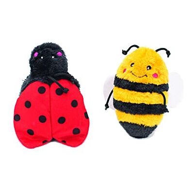 ZippyPaws Crinkle 2-Pack Bee and Ladybug ZippyPaws Crinkle 2-Pack Bee and Ladybug