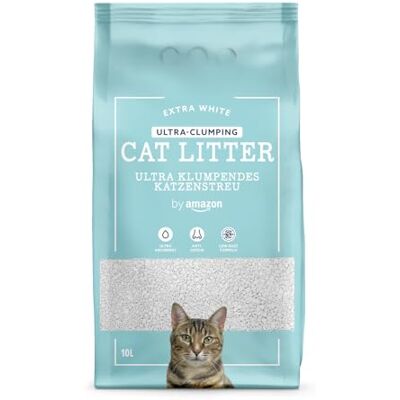 by Amazon Extra White Ultra Clumping Cat Litter 10L by Amazon Extra White Ultra Clumping Cat Litter 10L