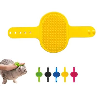 Qytskoow Grooming Strap Silicone Pad Yellow Premium For Cats & Dogs,Adjustable Cat Self Groomer Brush, Multifunctional Cats Combs Massager for Climbing Frames Table Legs Qytskoow Grooming Strap Silicone Pad Yellow Premium For Cats & Dogs,Adjustable Cat Self Groomer Brush, Multifunctional Cats Combs Massager for Climbing Frames Table Legs