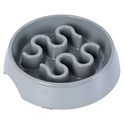 Dehner Melamine Dog Bowl Diameter 5.5 x 25 cm Grey Dehner Melamine Dog Bowl Diameter 5.5 x 25 cm Grey