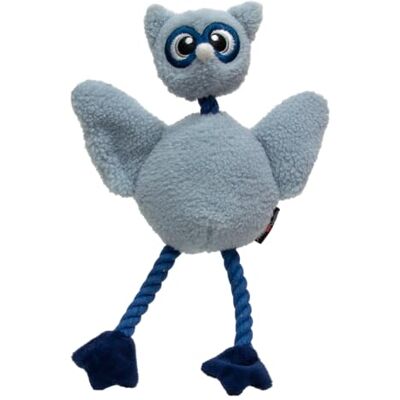 JACK AND VANILLA , Owl Dog Toy 30 cm, Soft and Attractive Plush, Amidoo Model, A must-have for awakening and entertaining your four-legged companion JACK AND VANILLA , Owl Dog Toy 30 cm, Soft and Attractive Plush, Amidoo Model, A must-have for awakening and entertaining your four-legged companion