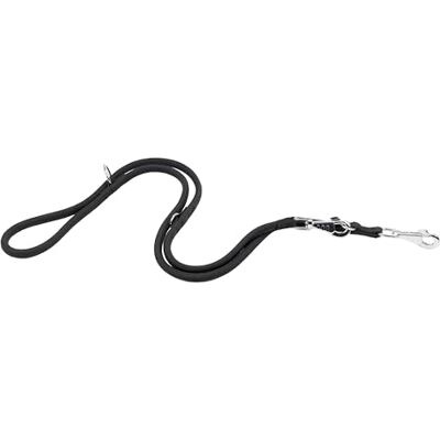 Ferplast SPORT Dog Lead, Training Lead, in Nylon Cord, with Double Metal Snap Hook, Adjustable Length Maximum 200 cm, Black Ferplast SPORT Dog Lead, Training Lead, in Nylon Cord, with Double Metal Snap Hook, Adjustable Length Maximum 200 cm, Black