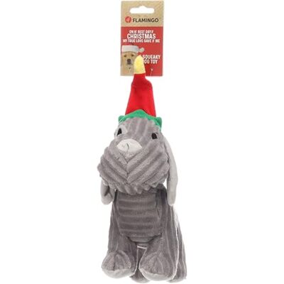 Flamingo CHRISTMAS TOY AVIANA DOG GREY 12x25x22CM Flamingo CHRISTMAS TOY AVIANA DOG GREY 12x25x22CM