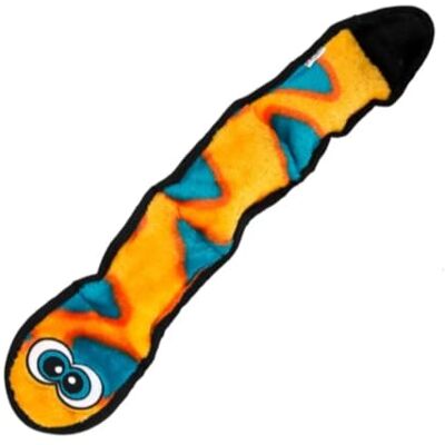 Outward Hound Invincibles Orange Snake Plush Dog Toy, Large Outward Hound Invincibles Orange Snake Plush Dog Toy, Large