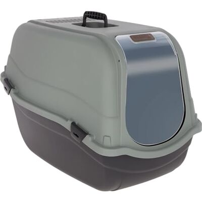 Kerbl Pet Emma Eco Cat Litter Tray XL 65 x 44 x 46 cm Black/Green/Grey Kerbl Pet Emma Eco Cat Litter Tray XL 65 x 44 x 46 cm Black/Green/Grey