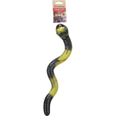 Flamingo TOY SNEAKY SNAKE YELLOW/BLACK 42x13x5,5CM Flamingo TOY SNEAKY SNAKE YELLOW/BLACK 42x13x5,5CM