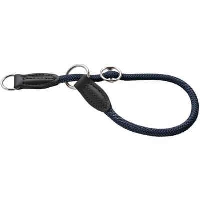HUNTER Freestyle Eby Dressage Collar Blue Fully Adjustable Soft Threading Material with Pull Stop Robust & Durable Ideal for Training & Walking in Wind and Weather Size: M HUNTER Freestyle Eby Dressage Collar Blue Fully Adjustable Soft Threading Material with Pull Stop Robust & Durable Ideal for Training & Walking in Wind and Weather Size: M