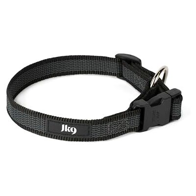 Julius-K9 Color and Gray Collar, 20 mm (27-42 cm), Black-Grey Julius-K9 Color and Gray Collar, 20 mm (27-42 cm), Black-Grey