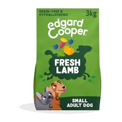 Edgard & Cooper Grain Free Dry Dog Food For Small Breed Adult Dogs (3kg), Fresh Lamb, Balanced Fibre For Gut Health, Hypoallergenic Recipe With Natural Ingredients, Never Meat Meal Edgard & Cooper Grain Free Dry Dog Food For Small Breed Adult Dogs (3kg), Fresh Lamb, Balanced Fibre For Gut Health, Hypoallergenic Recipe With Natural Ingredients, Never Meat Meal