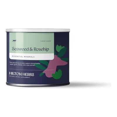 Hilton Herbs Seaweed & Rosehip Natural Dog Supplement. 100% Natural Ingredients. Daily Nutrition and Dental Care for Dogs. Help Fight Against Plaque and Combat Bad Breath. 125 g Hilton Herbs Seaweed & Rosehip Natural Dog Supplement. 100% Natural Ingredients. Daily Nutrition and Dental Care for Dogs. Help Fight Against Plaque and Combat Bad Breath. 125 g