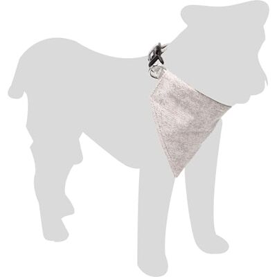 Flamingo Dog Collar with bandana Nelson Grey XS 25-40cm 15mm Flamingo Dog Collar with bandana Nelson Grey XS 25-40cm 15mm