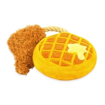 P.L.A.Y. P.L.A.Y Dog Toy_Plush Toy Chicken and Waffle_XS P.L.A.Y. P.L.A.Y Dog Toy_Plush Toy Chicken and Waffle_XS