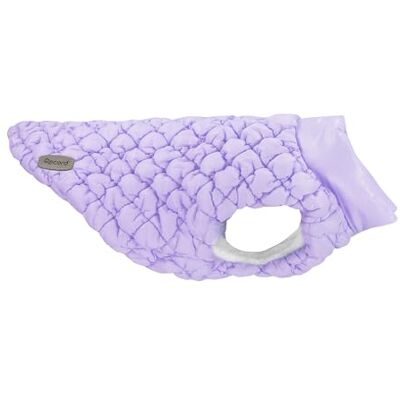 Record Cloud Dog Coat with Stylish Design and Embossed Effect, Leash Hole, Velcro Closure for Quick Fit and Elastic Back Legs Lilac, XL Record Cloud Dog Coat with Stylish Design and Embossed Effect, Leash Hole, Velcro Closure for Quick Fit and Elastic Back Legs Lilac, XL