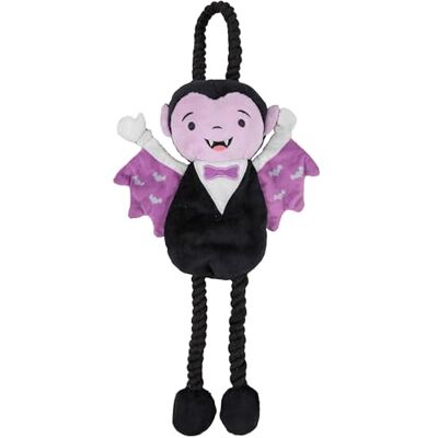 Rosewood Halloween Victor Van Vampire Dog Toy, Large – 54cm Plush Dog Toy with Rope Core – Crinkle Cape & Squeaker – Tug, Fetch & Active Play Rosewood Halloween Victor Van Vampire Dog Toy, Large – 54cm Plush Dog Toy with Rope Core – Crinkle Cape & Squeaker – Tug, Fetch & Active Play