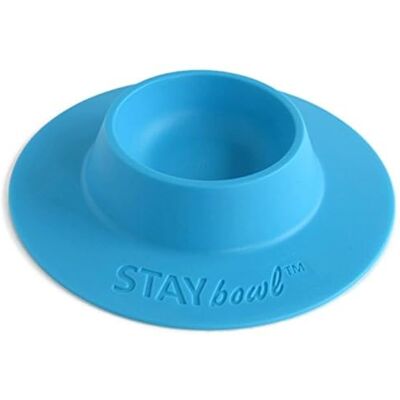 STAYbowl ® Tip-Proof Ergonomic Pet Bowl for Guinea Pig and Other Small Pets; 1/4-Cup Size; Sky Blue STAYbowl ® Tip-Proof Ergonomic Pet Bowl for Guinea Pig and Other Small Pets; 1/4-Cup Size; Sky Blue