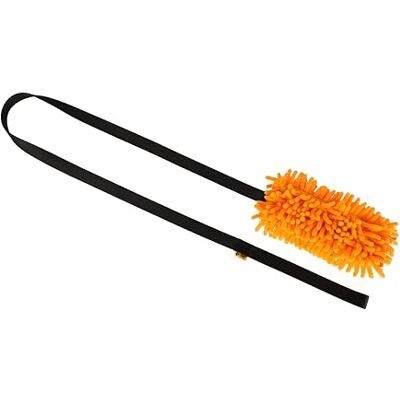 Dingo Waldemar Rutkowski DINGO Dog Toy Mop Chaser with a Long Handle Bite Toy for Tug of War Fun Dog Training Orange 15667 Dingo Waldemar Rutkowski DINGO Dog Toy Mop Chaser with a Long Handle Bite Toy for Tug of War Fun Dog Training Orange 15667