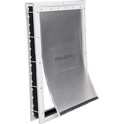 PetSafe NEVER RUST Dog and Cat Door, X-Large, For Pets Up To 220 lb, Paintable, Easy DIY Installation, Closing Panel Included, Install in Interior and Exterior Doors or Walls, Durable, Adjustable Flap PetSafe NEVER RUST Dog and Cat Door, X-Large, For Pets Up To 220 lb, Paintable, Easy DIY Installation, Closing Panel Included, Install in Interior and Exterior Doors or Walls, Durable, Adjustable Flap