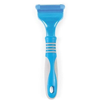 Ancol Ergo Stripping Comb Dog Cat Grooming Tool in Blue with Ultra Sharp Replaceable Razor Blade for Wiry Long Silky Coats Pet Hair Trimmer Ancol Ergo Stripping Comb Dog Cat Grooming Tool in Blue with Ultra Sharp Replaceable Razor Blade for Wiry Long Silky Coats Pet Hair Trimmer
