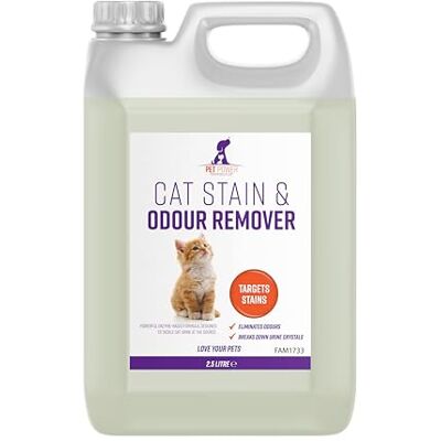 Pet Power Cat Urine & Odour Remover 2.5L Enzyme Cleaner Eliminates Cat Accidents, Vomit & Bedding Smells Safe for Pets Once Dried Carpet, Sofa & Floors Pet Power Cat Urine & Odour Remover 2.5L Enzyme Cleaner Eliminates Cat Accidents, Vomit & Bedding Smells Safe for Pets Once Dried Carpet, Sofa & Floors