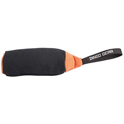 DINGO GEAR WWW.DINGOGEAR.COM 1977 DINGO GEAR Professional Tug Toy Strong Handle for Heavy Duty Training IGP Dog Sports Play Hand Sewn French Material Dog Roller Rope 41 x 8 cm Black and Orange S02786 DINGO GEAR WWW.DINGOGEAR.COM 1977 DINGO GEAR Professional Tug Toy Strong Handle for Heavy Duty Training IGP Dog Sports Play Hand Sewn French Material Dog Roller Rope 41 x 8 cm Black and Orange S02786
