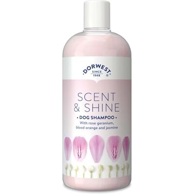 DORWEST HERBS Dorwest Scent & Shine Dog Shampoo 500ml, All-Natural Pet Shampoo "– Hydrating, Soothing & Moisturising Formula with Aloe Vera & Jasmine DORWEST HERBS Dorwest Scent & Shine Dog Shampoo 500ml, All-Natural Pet Shampoo "– Hydrating, Soothing & Moisturising Formula with Aloe Vera & Jasmine